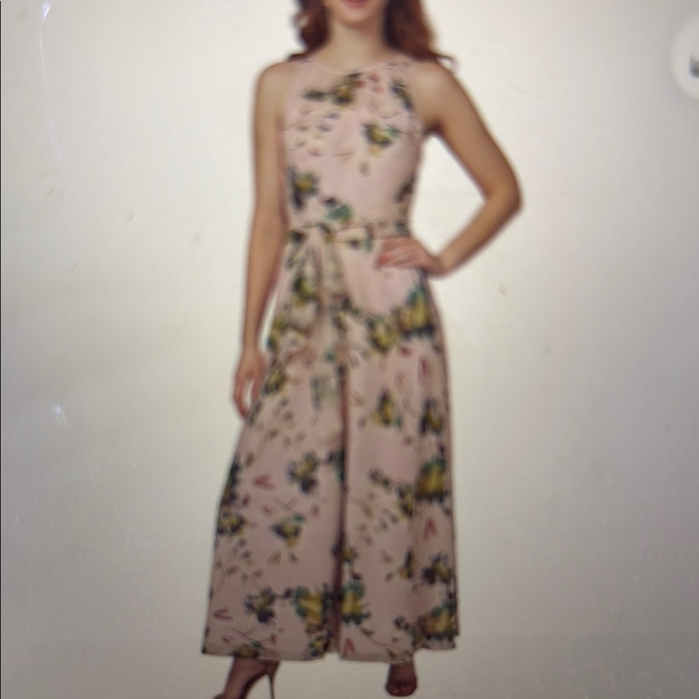 Adrianna Papell Floral Jumpsuit
